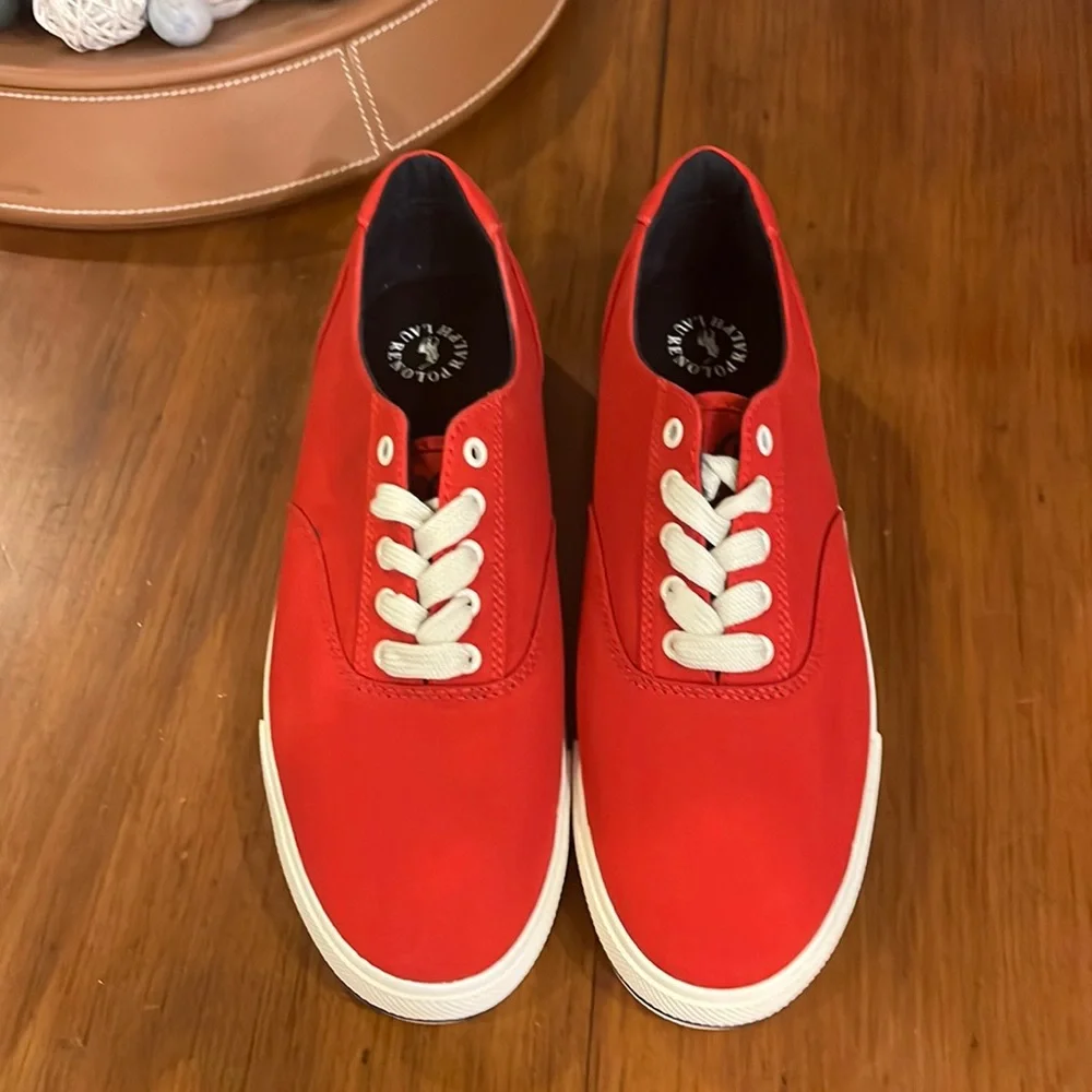 Polo Ralph Lauren CP93 Regatta Summer 92 Canvas Shoes Sneakers red Mens Size 12